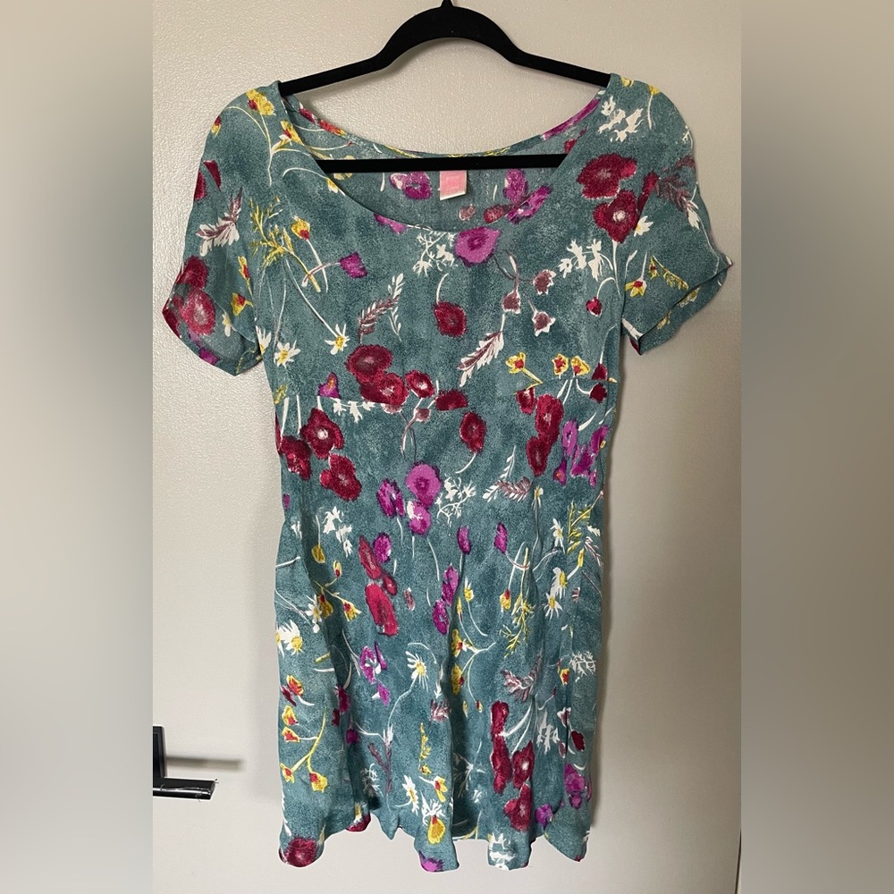 Spot floral dress